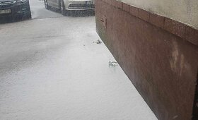 Pirmasis &scaron;ių metų sniegas Vilniuje