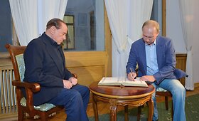 Silvio Berlusconi atvyko į Krymą susitikti su Vladimiru Putinu