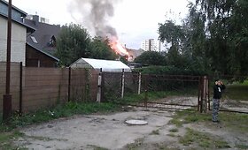 Jonavoje degė gyvenamasis namas