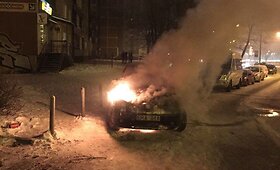 Vilniuje sudegė automobilis