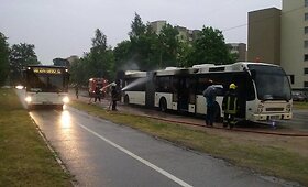 VIlniuje degė autobusas