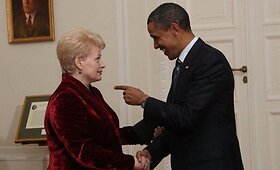 Dalia Grybauskaitė susitiko su JAV prezidentu Baracku Obama