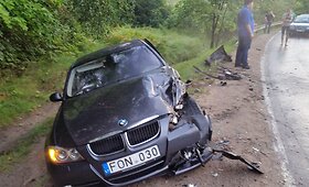 &bdquo;Audi&ldquo; vairuotojas Vilniuje taranavo BMW