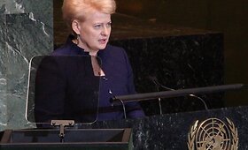 Lietuvos prezidentė dalyvavo JT Generalinės asamblėjos 66-osios sesijos debatuose