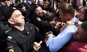 Maskvoje per nesankcionuotą protestą sulaikytas A.Navalnas