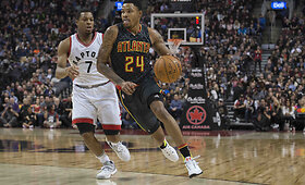 NBA rungtynėse &bdquo;Raptors&ldquo; 121:125 nusileido &bdquo;Hawks&ldquo; ekipai