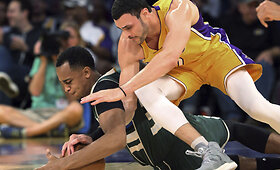 Masinis susistumdymas &bdquo;Bucks&ldquo; &ndash; &bdquo;Lakers&ldquo; rungtynėse
