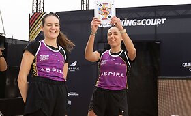 Gerdos ir Rugilės Grudzinskaičių duetas finaliniame &bdquo;Queen & King of the Court&rdquo; turnyre