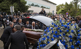 Montserrat Caballe laidotuvės Barselonoje