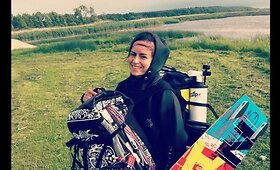 &Scaron;okėja Justina Žemaitytė mokosi kaituoti