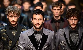 &bdquo;Dolce & Gabbana&ldquo; kolekcijos pristatymas Milano vyrų mados savaitėje
