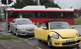 Eglės Straleckaitės &bdquo;Volkswagen Beetle&ldquo; pateko į avariją