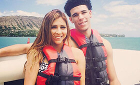 Lonzo Ballas su mergina Denise Garcia