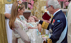 &Scaron;vedijos princesės Madeleine dukters Adrienne krik&scaron;tynos
