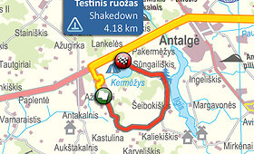 &bdquo;Halls Winter Rally 2014&ldquo; žemėlapiai