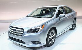 Naujos kartos &bdquo;Subaru Legacy&ldquo; pristatymas Čikagos automobilių parodoje