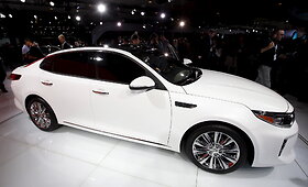 &bdquo;KIA Optima&ldquo; pristatymas Niujorko automobilių parodoje