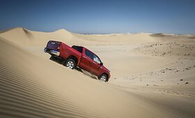&bdquo;Toyota Hilux&ldquo; bandymai Namibijoje