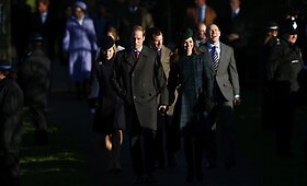 Princas Williamas ir hercogienė Catherine lankėsi kalėdinėse mi&scaron;iose