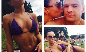 Pramogų pasaulio atstovės su bikiniais