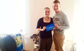 Rimvydas &Scaron;irvinskas-Makalius padovanojo Ievai Krivickaitei kelionę
