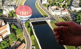 Agnės Grudytės skrydis oro balionu 
