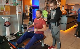 Juozas Butnorius sporto salėje