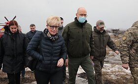 Premjerė I.&Scaron;imonytė lankosi Luhansko srityje