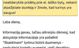 Ausmos Mi&scaron;kinienės ataskaitos ir susira&scaron;inėjimas su Andriumi Tapinu