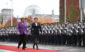 Lenkijos premjerės Ewos Kopacz skandalingas vizitas Berlyne