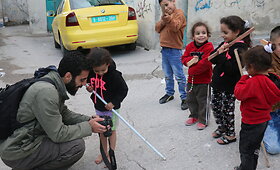 Projekto su Palestinos paaugliais dalyviai Betliejuje