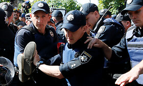 Kijeve įvyko homoseksualų eitynės