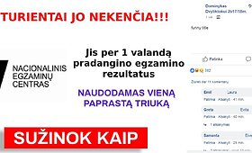 Abiturientai socialiniame tinkle piktinasi Nacionaliniu egzaminų centru