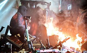 Sakartvelą krečia protestų banga: riau&scaron;ių policija tramdo demonstrantus