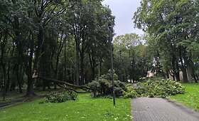 Po audros &ndash; nusiaubtas Ramybės parkas Kaune