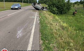 Vilniaus rajone automobilis susidūrė su vežimu