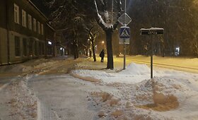 Per naktį &Scaron;ilutę nuklojo 20 cm storio sniego sluoksnis