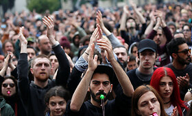 Protestai Tbilisyje