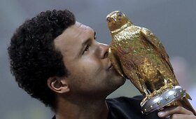 Jo-Wilfriedas Tsonga tapo Kataro turnyro nugalėtoju