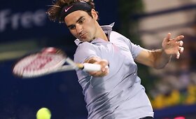 Pralaimėjęs setą Rogeris Federeris nebuvo gailestingas varžovui Dubajaus turnyro starte