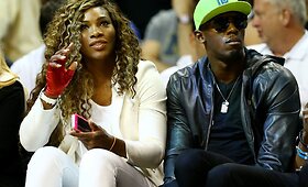 Geriausia pasaulio tenisininkė ir greičiausias pasaulio žmogus stebėjo NBA finalą