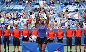 Serena Williams pirmą kartą tapo turnyro Ohajo valstijoje nugalėtoja