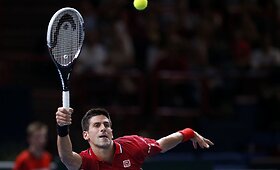 Novakas Džokovičius nugalėjo Gaelį Monfilsą ir pateko į ketvirtfinalį Paryžiuje