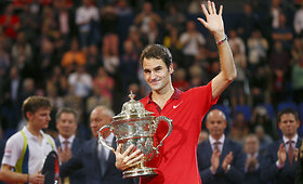 Rogeris Federeris &scaron;e&scaron;tą kartą laimėjo Bazelio turnyrą