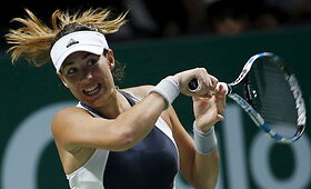 Garbine Muguruza i&scaron;kovojo antrą pergalę &bdquo;WTA Finals&ldquo; turnyre ir tapo lydere