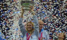 Čekijos rinktinė po dramati&scaron;kos kovos tapo &bdquo;Fed Cup&ldquo; taurės čempione