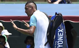 Australų žvaigždė Nickas Kyrgiosas patyrė traumą prie&scaron; pat &bdquo;Australian Open&ldquo;