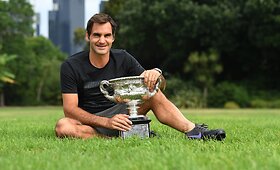Čempioni&scaron;kas Rogerio Federerio pasivaik&scaron;čiojimas Melburne
