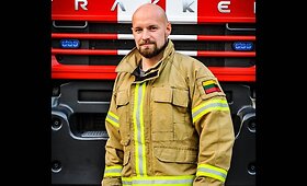 Lietuvos ugniagesių komanda Sakramente