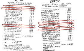 Skirtingos produktų kainos